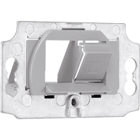 Laikiklis montavimo plokštė dviguba dviems universaliems moduliams kompiuterio - JUNG