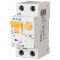 Relė srovės nuotėkio RCBO 2P 25A C 30mA su automatu AC-tipas PFL7-25/1N/C/003 - EATON