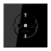 Lizdas p/t SCHUKO juodas su apsaugas nuo vaiku 16A 250V LS - JUNG