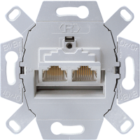 Lizdas kompiuterinis p/t dvigubas UAE8x8P Kat.6 ekranuotas - JUNG