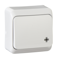 Perjungiklis v/t kryžminis baltos spalvos 10A 250V AC Prima - SCHNEIDER ELECTRIC