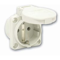 Lizdas SCHUKO į/l 16A 230V IP54 pilkas - PCE