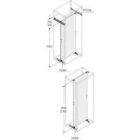 Traversa skydui L-500mm 2vnt. PCCM0500 - ABB