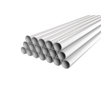 Vamzdis tiesus D50 320N/5cm pilkas be movos be halogenų EVOEL SL-0H [3m] - EVOPIPES