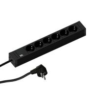 Lizdų blokas v/t SCHUKO 6x230V H05VV-F 3x1.5mm2 2m CONNECT LINE - BACHMANN