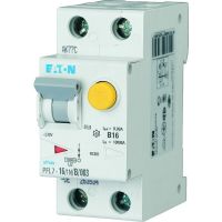 Relė srovės nuotėkio RCBO 2P 16A C 30mA su automatu AC-tipas PFL7-16/1N/C/003 - EATON