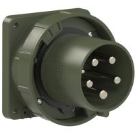 Kištukas CEE į/l 5P 125A 400V 6h IP67 žalias [120x120] POWER TWIST - PCE