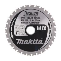 Diskas pjovimo metalui D136mm 1.5mm T30 SPECIALIZED - MAKITA
