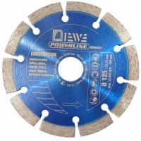 Diskas pjovimo deimantinis 125/22.2mm betonui PowerLine Construction - DIEWE