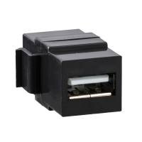 Adapteris USB 2.0 lizdas Keystone juodas System M - SCHNEIDER ELECTRIC