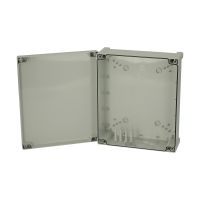 Dėžutė v/t [344x289x117] IP65 tuščia su vyriais pilkos spalvos TPC342912 - FIBOX