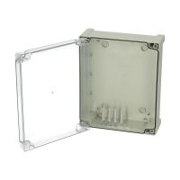 Dėžutė v/t [289x239x107] IP65 tuščia su vyriais skaidrus dangtelis TPC292411T - FIBOX