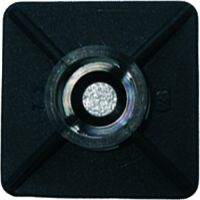 Laikiklis dirželiui 27x27mm klijuojamas juodas PKB-BS [100] - PROTEC