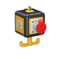 Blokas lizdų 3xSCHUKO 1xCEE 5P 16A IP20 su rankena juodas VH-4 3SD1C16 - OBO BETTERMANN