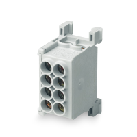 Gnybtas 25mm2 Cu/Al pilkas 4 prijungimai MAG 25-2 - MOREK