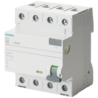 Relė srovės nuotėkio RCCB 4P 25A 30mA A-tipas - SIEMENS
