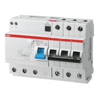 Relė srovės nuotėkio RCBO 3P 10A C 30mA su automatu 10kA AC-tipas DS203MAC-C10/0.03 - ABB