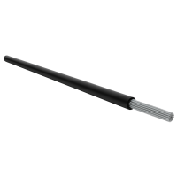 Laidas SiAF 1.0mm2 300/500V silikoninis +180C karščiui atsparus juodas [matuojamas] - ELMAT