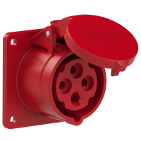Lizdas CEE į/l 4P 16A 400V IP44 6h [75x75] - PCE