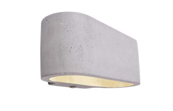 Šviestuvas v/t 1x25W G9 180x100mm H-90mm betoninis pilkos spalvos šviečia aukštyn/žemyn BRA ATRIA - DEKO LIGHT