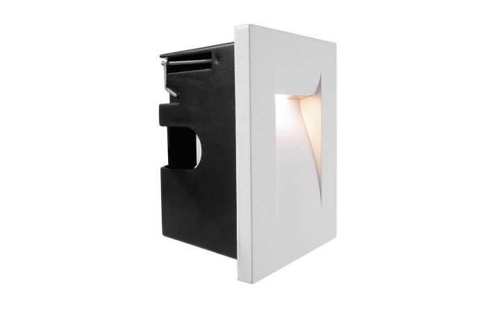 Šviestuvas į/l LED 3.6W IP65 3000K 130lm į sieną 75x105mm H-65mm baltos spalvos YVETTE II - DEKO LIGHT