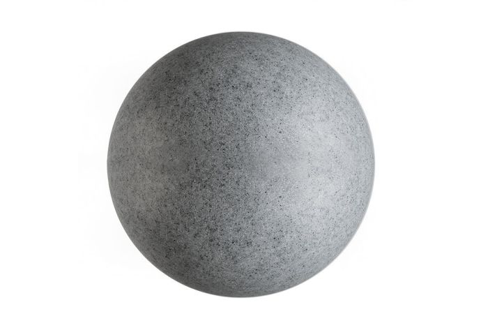 Šviestuvas lauko 1x42W E27 IP44/IP65 D-500mm rutulys granito spalvos su tvirtinimu SPHERICAL LAMP GRANITE - DEKO LIGHT