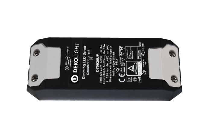 Transformatorius LED 20W 700mA 28V dimeriuojamas - DEKO LIGHT