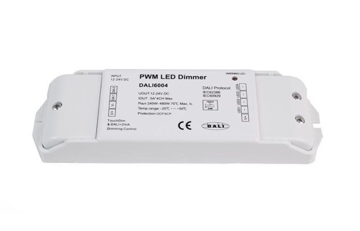 Valdiklis LED 4 kanalų 5A 12/24V DT6 DALI PWM - DEKO LIGHT