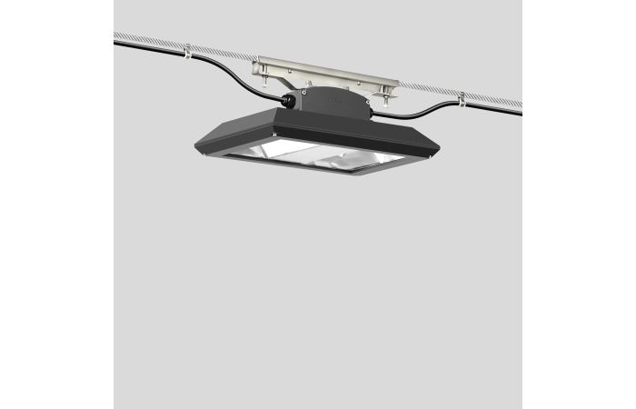 Šviestuvas pakabinamas LED 34.6W IP66 3000K 5039lm 310x460mm H-230mm grafito spalvos DALI - BEGA