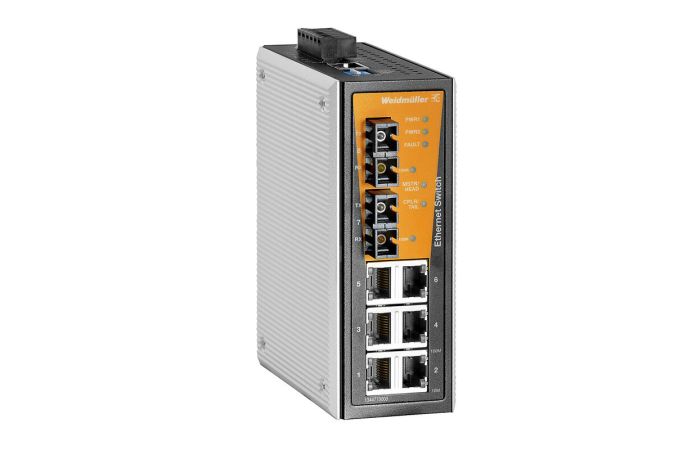 Šakotuvas valdomas Ethernet Switch 6x 10/100 RJ45/2xSC MM IP30 IE-SW-VL08MT-6TX-2SC - WEIDMULLER