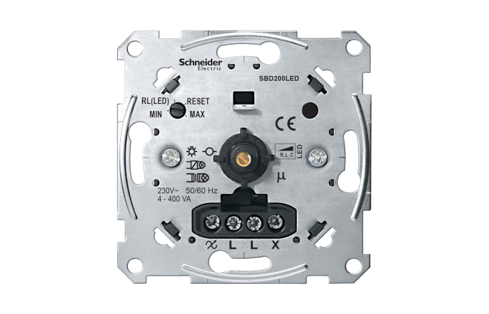 Reguliatorius &scaron;viesos p/t pasukamas 4-400W LED be rėmelio Merten - SCHNEIDER ELECTRIC