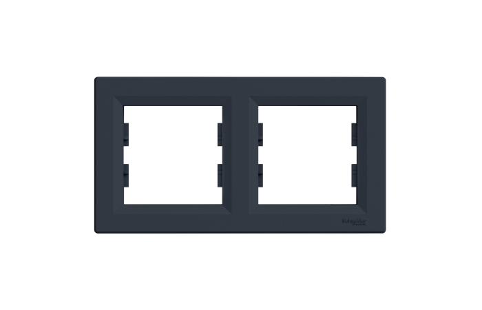Rėmelis dvigubas antracito spalvos Asfora - SCHNEIDER ELECTRIC