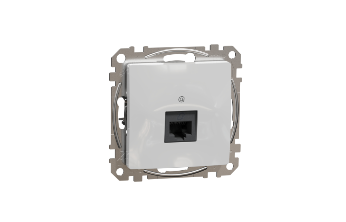 Lizdas kompiuterinis p/t viengubas RJ45 Kat.6A UTP be rėmelio aliuminio spalvos SEDNA DESIGN - SCHNEIDER ELECTRIC