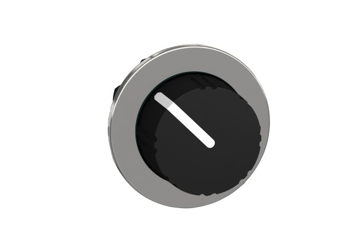 Perjungiklis 2 padėčių juodas su fiksacija 30.5mm apvali rankenėlė IP66 ZB4F Harmony - SCHNEIDER ELECTRIC