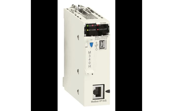 Procesorius Modbus Ethernet 512DI/DO 128AI/AO sunkiom sąlygom M340 Modicon - SCHNEIDER ELECTRIC