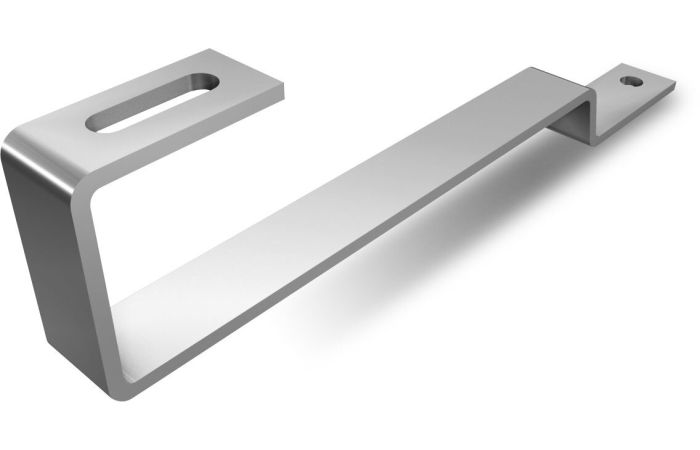 Tvirtinimo kablys čerpiniam stogui H33/122mm pagrindas 40x50x6mm SolidHook FlatTile, SolidRail - K2 SYSTEMS