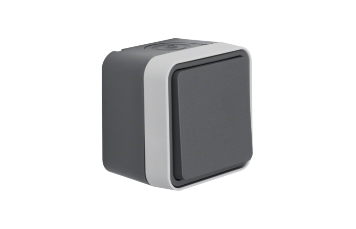 Perjungiklis v/t kryžminis IP55 pilkos matinės spalvos 10A 250V W.1 - BERKER