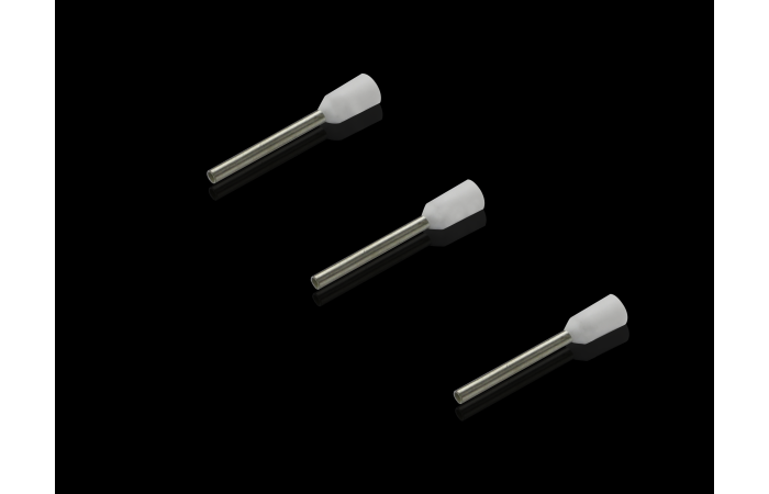 Antgalis gilzinis izoliuotas 0.5mm2 Cu baltas L-12mm presavimo mašinoms AS 4050.737 [pak. po 1000 vnt.] - RITTAL