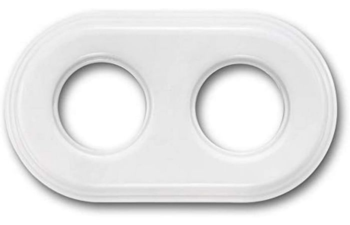 Rėmelis dvigubas baltas porcelianas GARBY COLONIAL - FONTINI