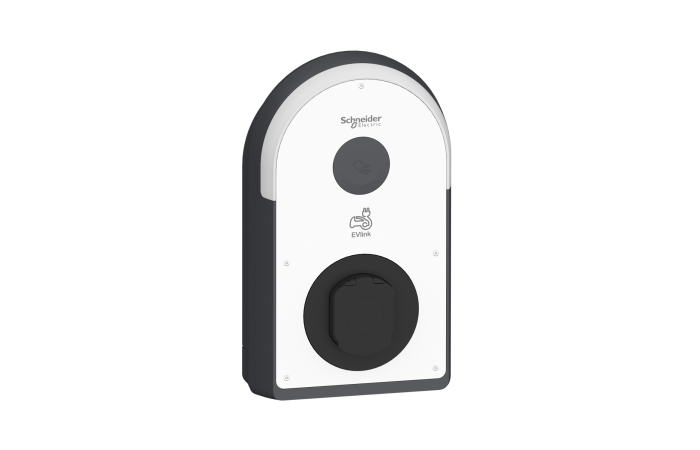 Stotelė įkrovimo montuojama 22kW T2 lizdas RDC-DD 6mA RCD Asi 30mA EVlink Pro AC - SCHNEIDER-ELECTRIC