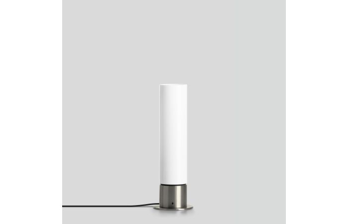 Šviestuvas stalinis 1xE27 IP20 D-110mm H-480mm nerūdijančio plieno spalvos - BEGA