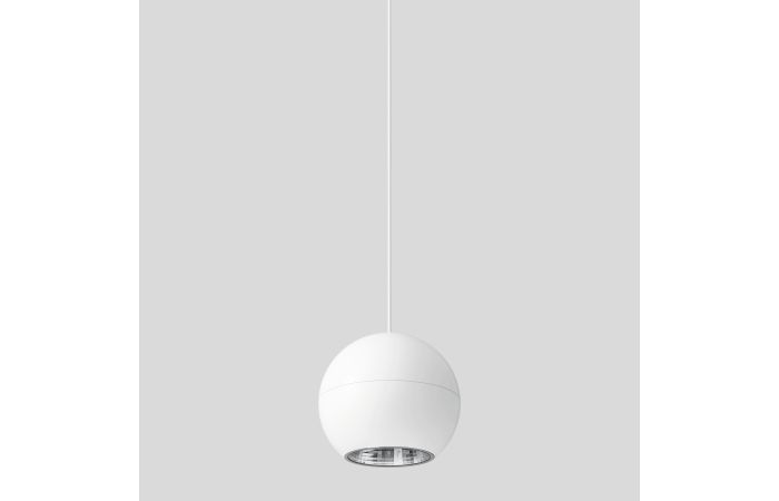 Šviestuvas pakabinamas LED 14W IP20 3000K 1148lm D-140mm H-125mm 54 laipsnių baltos matinės spalvos su 1.5m pakabinimo laidu - BEGA