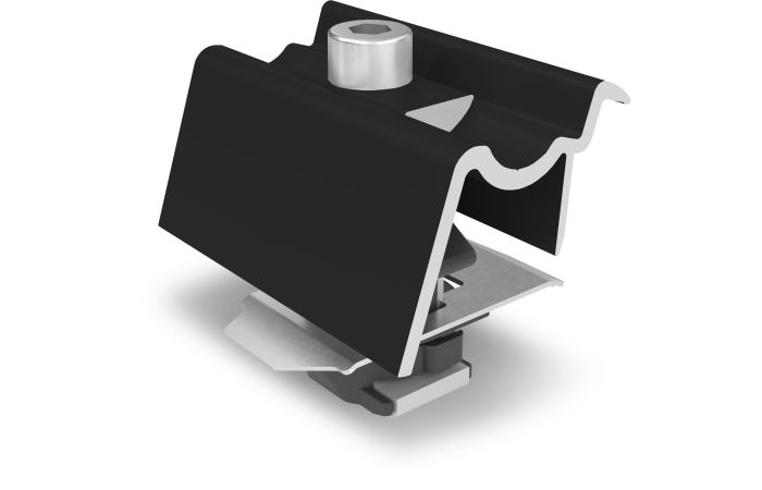 Laikiklis universalus saulės moduliui, galinis 30-40mm juodas K2 Clamp EC Hybrid - K2 SYSTEMS