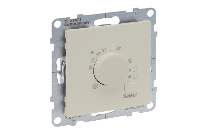 Reguliatorius temperatūros p/t grindų 1no +10...+60C dramblio kaulo spalvos 16A 250V Suno - LEGRAND