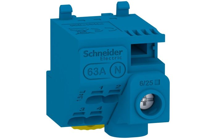 Neutral Screwless TB 5 es & Jumper, LGYT1N05, FINAL DISTRIBUTION DEVICES AND SYSTEMS, COMMON CONNECTION, LINERGY DISTRIBUTION SYSTEM - SCHNEIDER ELECTRIC (pavadinimas tikslinamas)