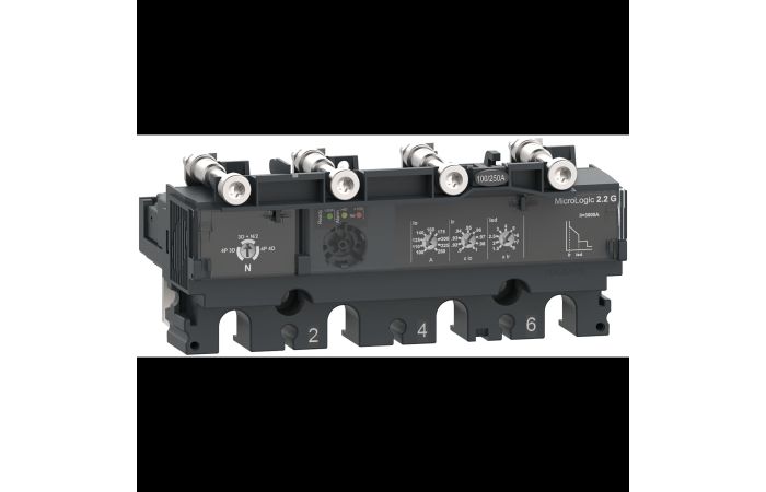 Apsaugos modulis NSX100 A C 4P4D 100A 2.2G, C1042G100, LV POWER CIRCUIT BREAKERS AND SWITCHES, MCCB OPTIMUM OFFER, COMPACT NSX - SCHNEIDER ELECTRIC (pavadinimas tikslinamas)