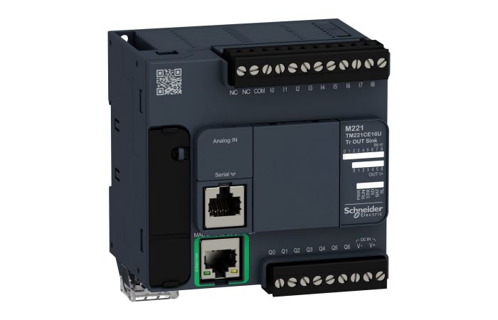 CONTROLLER M221-16IO T INK ETHERNET COMPACT, TM221CE16U, AUTOMATION CONTROLLERS, FLEXIBLE MACHINE CONTROL, OPTIMIZED FLEXIBLE MACHINE CONTROL - SCHNEIDER ELECTRIC (pavadinimas tikslinamas)