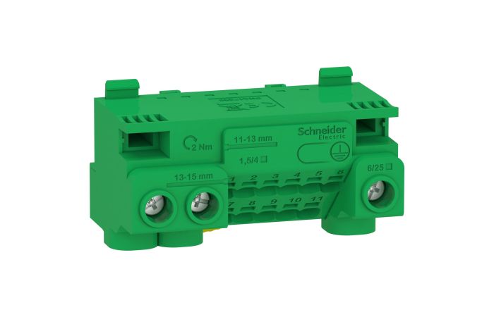 Earth Screwless TB 14h s & Jumper, LGYT1E14, FINAL DISTRIBUTION DEVICES AND SYSTEMS, COMMON CONNECTION, LINERGY DISTRIBUTION SYSTEM - SCHNEIDER ELECTRIC (pavadinimas tikslinamas)