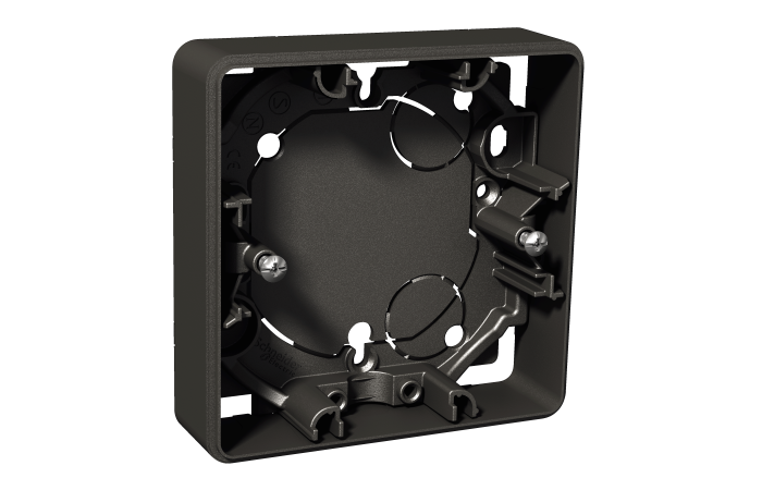 Exxact surface box 1-g 21mm IP21 anth, WDE003351, WIRING DEVICES, EXXACT, ELECTROMECHANICAL INSERTS - SCHNEIDER ELECTRIC (pavadinimas tikslinamas)
