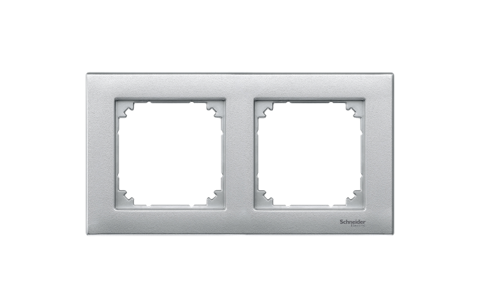 Fra.2g TPm alu M-Pl2, MTN488260, WIRING DEVICES, MERTEN, SYSTEM M COLOURS (T1) - SCHNEIDER ELECTRIC (pavadinimas tikslinamas)
